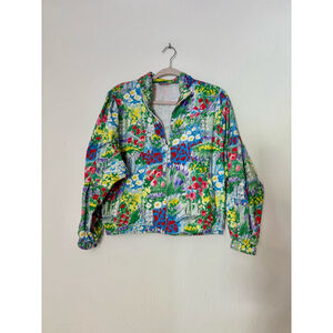 Tail Tennis Jacket Women’s Size S Floral Retro 80s Unique